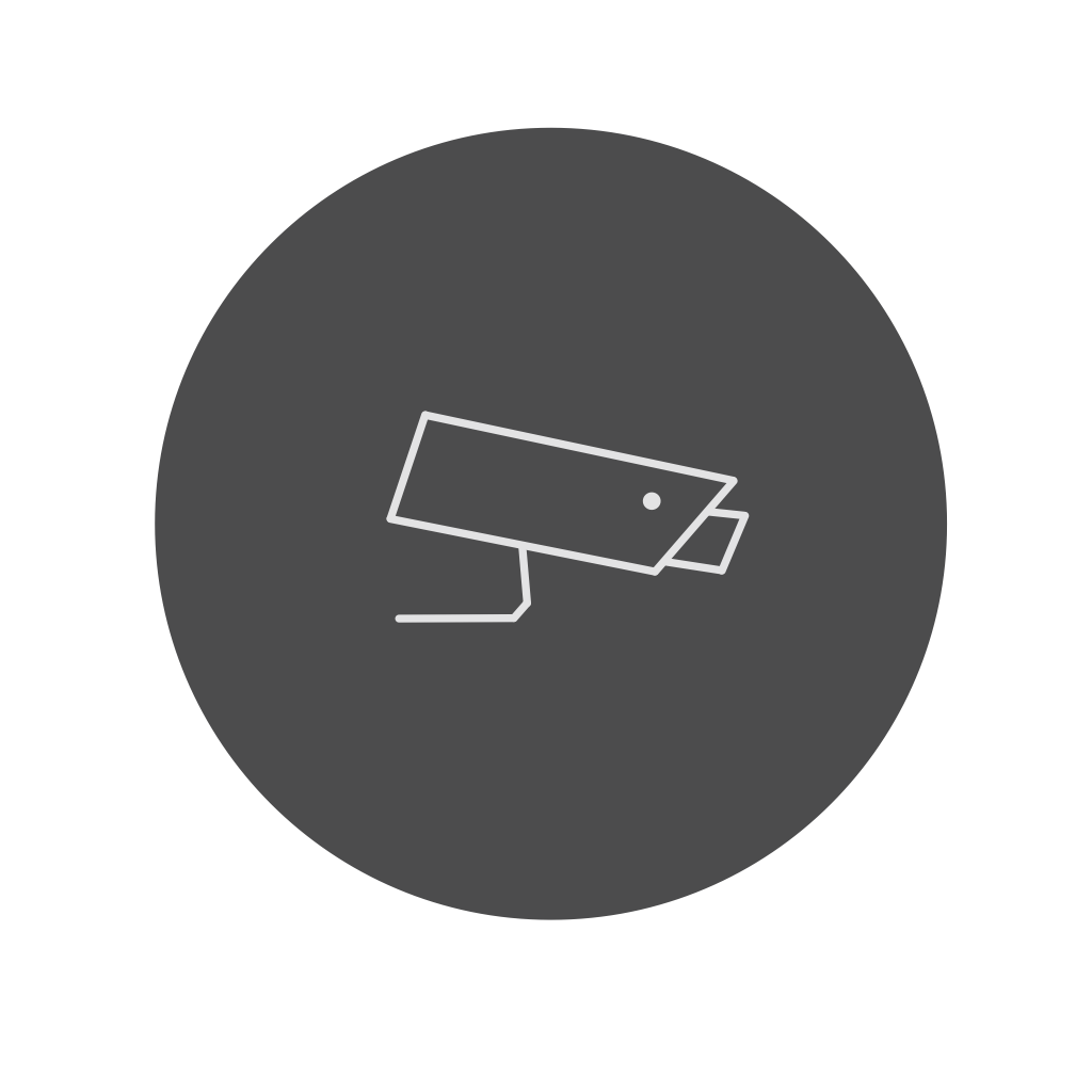 icône vidéosurveillance icône vidéosurveillance gris et blanc